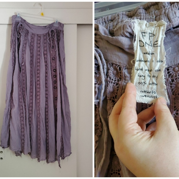 *SOLD* Free People Ribbon Corset Maxi Skirt - Picture 11 of 13